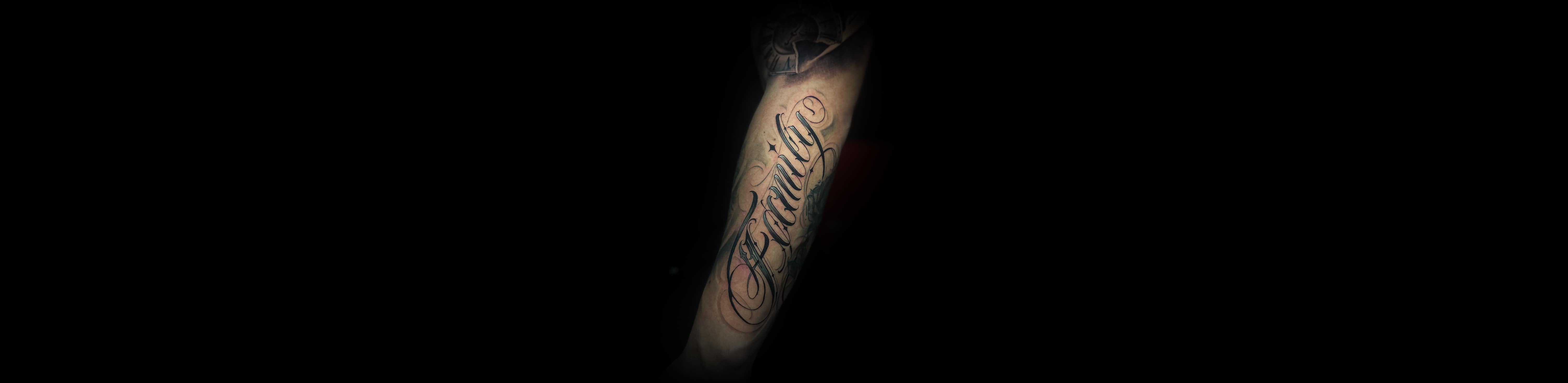Tatuaje Lettering realizado en SKINK TATTOO HOUSE, Cali